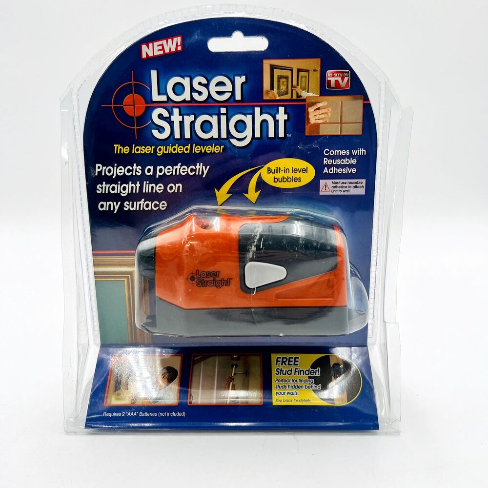 Laser Straight The Laser Guided Leveler Built in Level Bubbles As On TV New